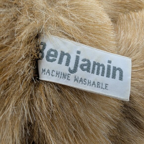 Vintage Russ Benjamin Brown Teddy Bear Plush 18" Stuffed Animal 947 Red Scarf - Picture 8 of 9